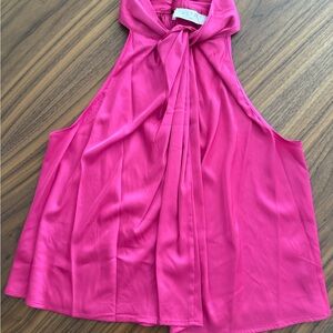 ASTR Vibrant Pink Halter Blouse